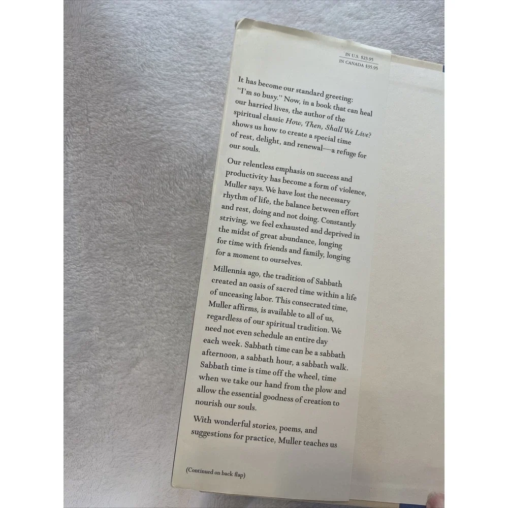 Sabbath‎ Restoring the Sacred Rhythm of Rest Wayne Muller Spirituality Book